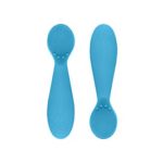 ezpz Tiny Spoon – Silicone Feeding Spoon Twin Pack (Blue)