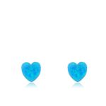 Little Miss Twin Stars Glitter Girl Opal Stud Earrings