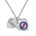Game Time Minnesota Twins Officially Licensed Heart Necklace 101613