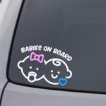 Designs by Kary Babies on Board Stickers For Cars Window Decal
