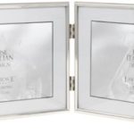 Lawrence Frames Hinged Double Simply Metal Picture Frame, 7 by 5-Inch, Silver