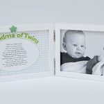 The Grandparent Gift Co. Sweet Somethings Unisex Picture Frame for Grandma of Twins