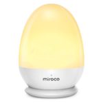 Miroco Night Lights for Kids, LED Bedside Lamp for Baby Breastfeeding 100% Toddler Safe, Touch Lamp with USB and Stable Charging Pad, Dim Nursery Lamp Warm Night Light, Soft Eye Caring, Timer Setting