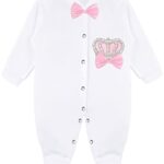 Lilax Baby Girl Newborn Crown Jewels Layette 4 Piece Gift Set 0-3 Months Pink