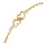 Black Hills Gold 10k Twin Heart Chain Bracelet