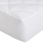AmazonBasics Hypoallergenic Quilted Mattress Topper Pad Cover – 18 Inch Deep, Twin