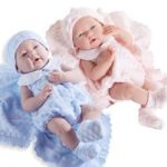 JC Toys La Newborn Pretty Knit Girl and Boy Twin Dolls Baby Dolls