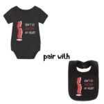 YSCULBUTOL Baby Twin Bodysuit Perfect Together Twin Best Friend Bacon Eggs Twins Set Double Baby Twin Cute(Black, 3-6 Months)