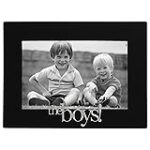 Malden International Designs 4307-46 The Boys! Expressions Picture Frame, 4×6, Black