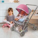 Voyage Twin Carriage Double Doll Stroller (fits American Girl Dolls)