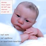 Anano Reborn Baby Levi Realistic Newborn Baby 19 inch 48cm Life Size Silicone Doll (Brown)