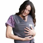 Baby Wrap Ergo Carrier Sling – by Sleepy Wrap – Available in 2 Colors – Baby Sling, Baby Carrier Wrap, Cuddle Up Baby Wrap – Specialized Baby Slings and Wraps for Infants and Newborn (Dark Grey)