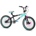 Capture Girls Attention with Soft and Sturdy Kent 20″ Tempest Girls Bike,Features Front and Rear Hand Brakes Plus Front and Rear Pegs,Safe and Comfortable Gift Choice for Kids,Black/Green