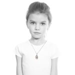 Little Miss Twin Stars “Shoebsessed” 14k Gold-Plated Pink Baby Shoe Pendant Necklace