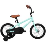JOYSTAR 16″ Kids Bike for Boys 5 6 7 Years Old with Training Wheels, Kids Bicycle with Coaster Brake, Children Cycling, Green