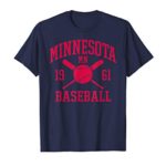 Minnesota Baseball Minneapolis Vintage Twin City Retro Gift T-Shirt
