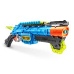 Dino Attack Claw Hunter (24 Darts + 4 Shooting Targets) by ZURU, X-Shot Blue Foam Dart Blaster, Toy Blaster, Shotgun Style, Twin Barrel, Dinosaur Design Toys for Boys, Kids, Teens (Blue)
