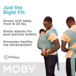 Moby Wrap Baby Carrier | Element | Baby Wrap Carrier for Newborns & Infants | #1 Baby Wrap | Baby Gift | Keeps Baby Safe & Secure | Adjustable for All Body Types | Perfect for Mom & Dad | Hydro