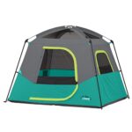 CORE 4 Person Straight Wall Cabin Tent with Screen Room| Portable Camp Tent with Carry Bag for Outdoor Car Camping | Included Tent Gear Loft Organizer for Camping Accessories