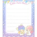 Sanrio Little Twin Stars Mini Block Notepad Small Size Memo Pad Paper 2design 100sheets Japan
