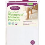 Clevamama Waterproof Mattress Protector Cot Bed (27.6″ x 55.1″) – Fitted, Brushed Cotton