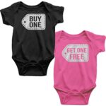Nursery Decals and More Funny Twin Girl Boy Bodysuits, Includes 2 Bodysuits, 3-6 Month Buy One Get One