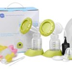 Nibble Double/Single Electric Breast Pump-2 Mode & 10 Levels suction[BPA FREE] (White)