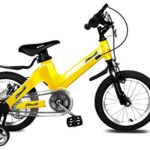 Nice C BMX Kids Bike with Dual Disc Brake for Boy and Girl 12-14-16-18 inch Training Wheels (12″ Yellow)