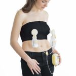 Medela Easy Expression Bustier, Hands Free Pumping Bra for Double Pumping, Size Medium, Black, Comfortable and Adaptable with No-Slip Support for Easy Multitasking