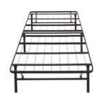 Amazon Basics Foldable Metal Platform Bed Frame with Tool Free Setup, 14 Inches High, Twin, Black