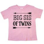 inktastic – Big Sis of Twins Sister Announcement Toddler T-Shirt 2ebf9