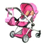 Babyboo Deluxe Twin Doll Pram/Stroller with Free Carriage (Multi Function View All Photos) – 9651A
