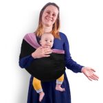 TKKOK Baby Wrap Carrier, Unisex Baby Carrier, Lightweight & Ultra Soft, Easy to Wear Baby Wrap, Perfect for Newborn Toddlers