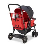 Joovy Caboose Graphite Red Polyester Stroller with 55% Steel, 25% Plastic, 20% Polyester Fabric