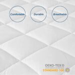 Waterproof Cot Mattress Pad Quilted Protector Cover 33×75 inch for Cot Size/Daybed/Narrow Twin/Rv Bunk/Camping Cot, Absorbent and Noiseless Mattress Pad Protector