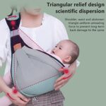 Bonwuno Baby Carrier, Hands Free Baby Carrier Wrap, Adjustable 3D Baby Wrap Carrier Baby Sling Baby Backpack Carrier with Thick Shoulder Straps, Lightweight, Breathable, for Newborn Infants
