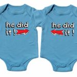 Nursery Decals and More Twin Baby Boys Onesies, Includes 2 Bodysuits