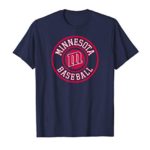 Minnesota Baseball Badge | Minneapolis Twin City Retro Gift T-Shirt