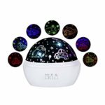 Baby Boys Night Light Projector, Cars and Undersea 2 Films in 1 Night Lamps, Rotating and Colorful Mood Nursery Soother Lighting, Gift for Boys Baby Kids Toddlers Adults in Bedroom (White, Cars)