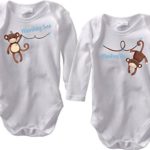 Monkey See Monkey Do – Twin Baby Set (Choice of Short and Long Sleeve Bodysuit)
