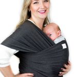 Baby Wrap Carrier for Newborn and Infant (Dark Grey Heather)
