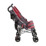 Delta Children LX Side by Side Stroller – with Recline, Storage & Compact Fold, Grey