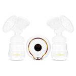 EoCot LCD Display PP USB Electric Double Unilateral Breastfeeding Breast Pump White