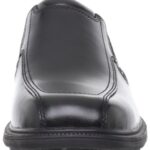 Nunn Bush Men’s Bleeker Street Slip On Loafer with KORE Slip Resistant Comfort Technology, Black, 10 Medium US