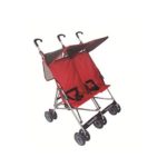 Amoroso Twin Baby Stroller, Black/Red