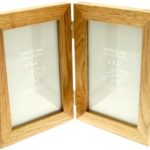 Neptune Giftware Natural Oak Wooden 2 Picture Double Photo Frame – Hold 2 Photos 6 x 4 inches