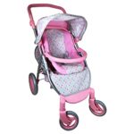 Lissi Twin Baby Doll Stroller with Car Seat and Accessories, Multi