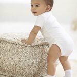 Gerber Baby 8-Pack Short Sleeve Onesies Bodysuits, Solid White, 0-3 Months