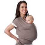 Boba Wrap Baby Carrier, Grey – Original Stretchy Infant Sling, Perfect for Newborn Babies and Children up to 35 lbs