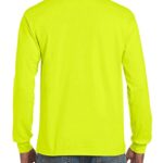 Gildan Men’s Ultra Cotton Long Sleeve T-Shirt, Style G2400, Safety Green, XXX-Large